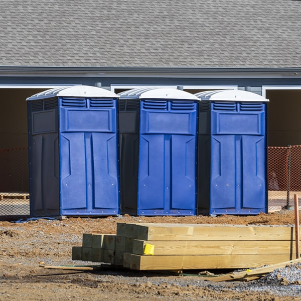 is there a specific order in which to place multiple porta potties in Chase Michigan